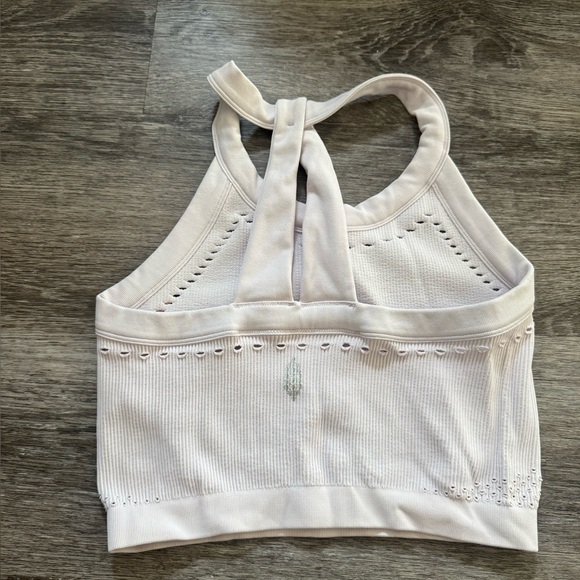 Free People White Ribbed Halter Top - Picture 2 of 3